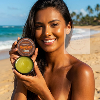 Parafina Bronze Morena Jambo | Pele Dourada e Macia | Brilho, Hidratação e Proteção Solar FPS 6 |  Dermacream 80g em Oferta na Shopee