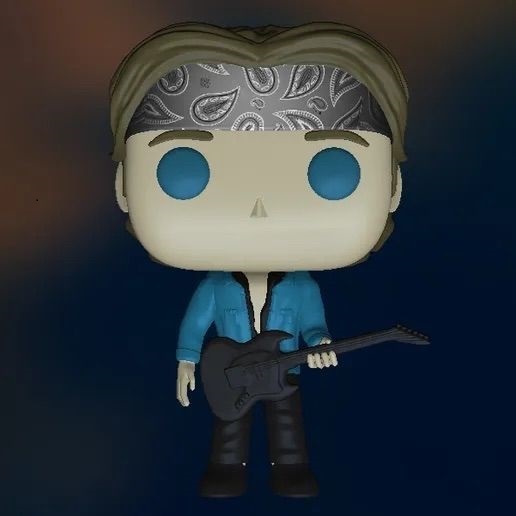 Boneco colecionavel JON BON JOVI Rock Figura Decorativa Action Figure Impressao 3D