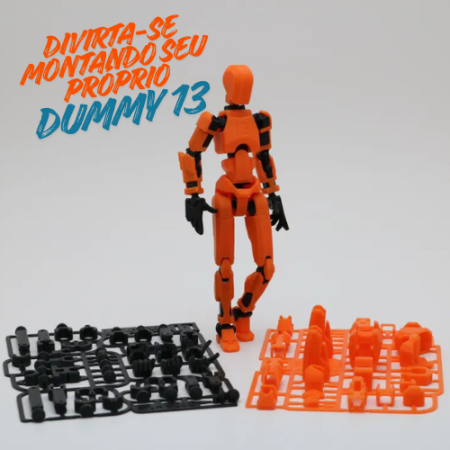 Boneco Dummy 13 Articulado de montar + brinde espada - Diversão garantida