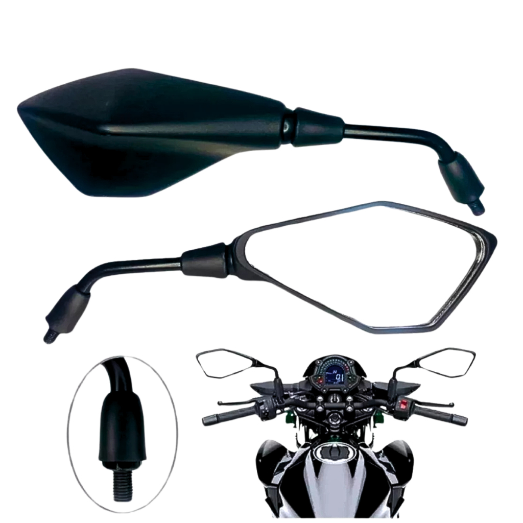 Retrovisor Esportivo Kawasaki Z400 Mini Rosca YAMAHA TODAS em Oferta na Shopee
