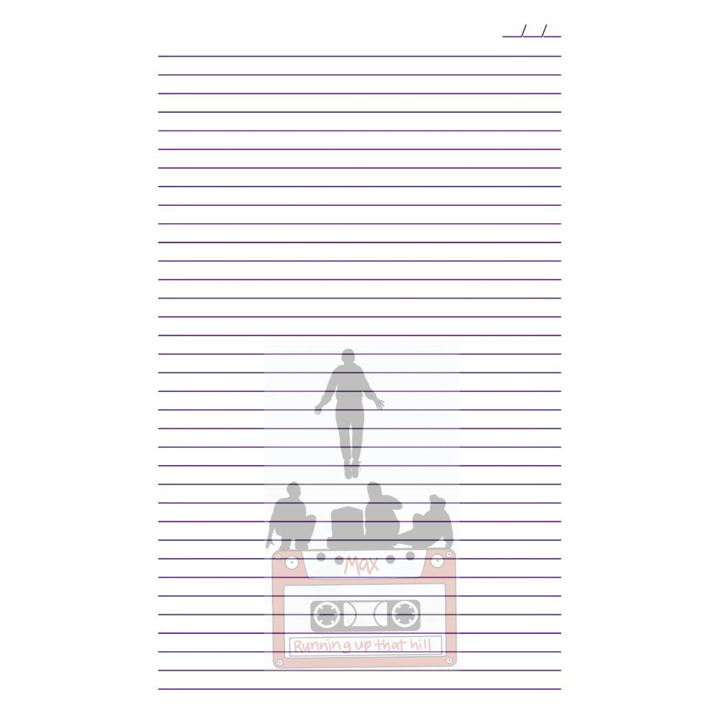 Folhas de Fichário Stranger Things, papel de carta, refil, bloco de folhas A4