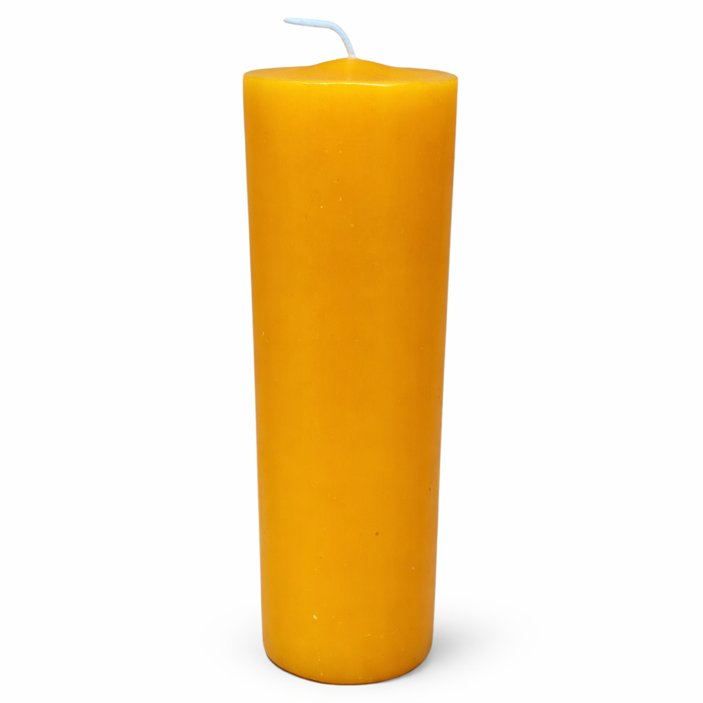Vela de Cera de abelha 100% pura, maciça, 195 g, 14,5 cm de altura, natural, aroma de mel. em Oferta na Shopee