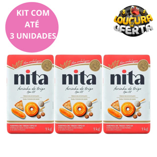 Farinha de Trigo Nita 1KG tipo 01 -  até 3 Unidades. em Oferta na Shopee
