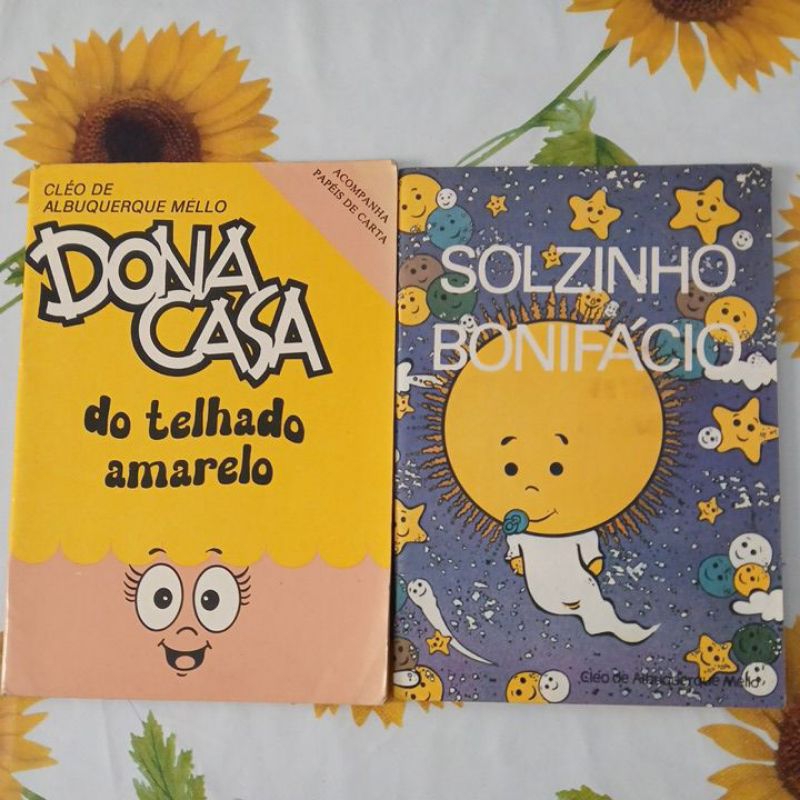 Kit 2 Livros Infantis: Cléo de Albuquerque Mello- Dona Casa do Telhado Amarelo +Solzinho Bonifácio