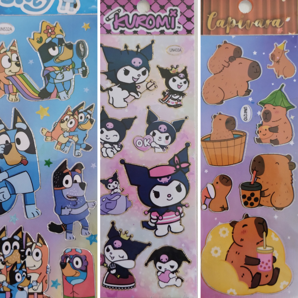 Cartela de Adesivos Pequena Decorativa | Papelaria