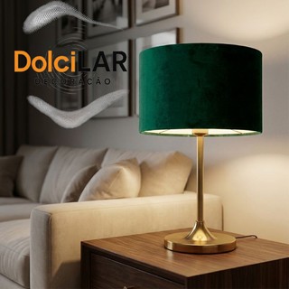 Cúpula Verde veludo 35x35x20 Para Luminária Pendentes Abajur de chão mesa qualidade Premium