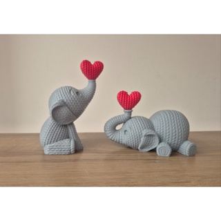 Elefante love com coração 11cm em Oferta na Shopee