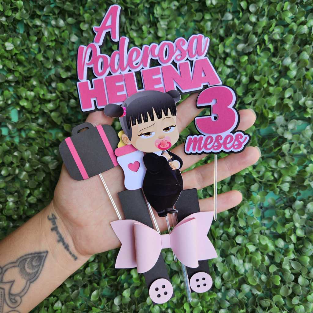 Envio Rápido - Poderosa Chefinha / Topo de Bolo Personalizado - Topper de Bolo Personalizado