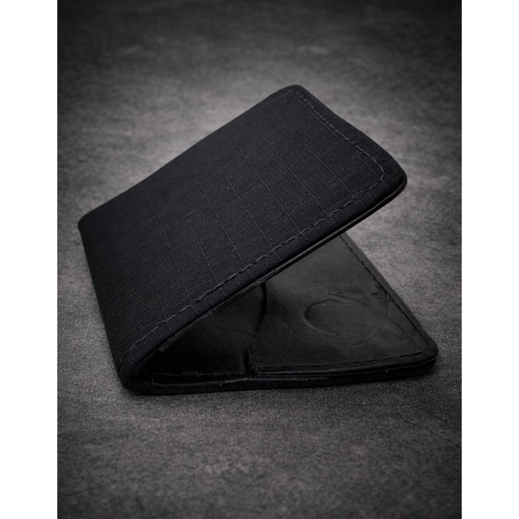 Carteira Masculina Resistente Vigilante Policial Top Tática Operacional Ripstop Couro Legítimo