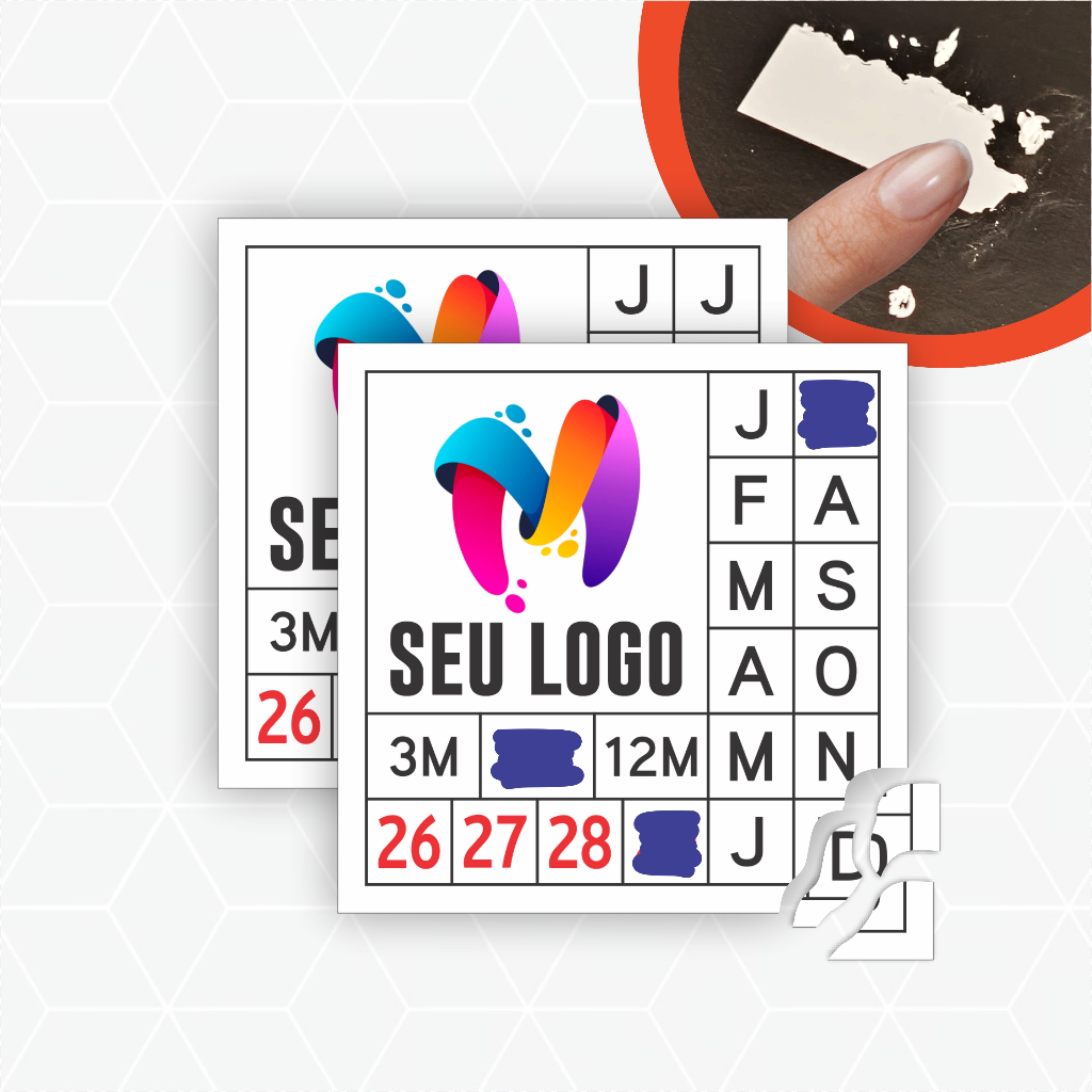 400 unid Lacre Casca De Ovo Destrutível Selo De Garantia 1x1 cm Personalizado em Oferta na Shopee