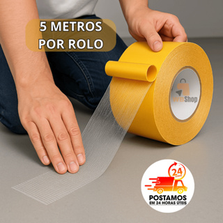 Fita Dupla Face Para Tapete Carpete Tecido De Fixação Resistente Impermeável em Oferta na Shopee