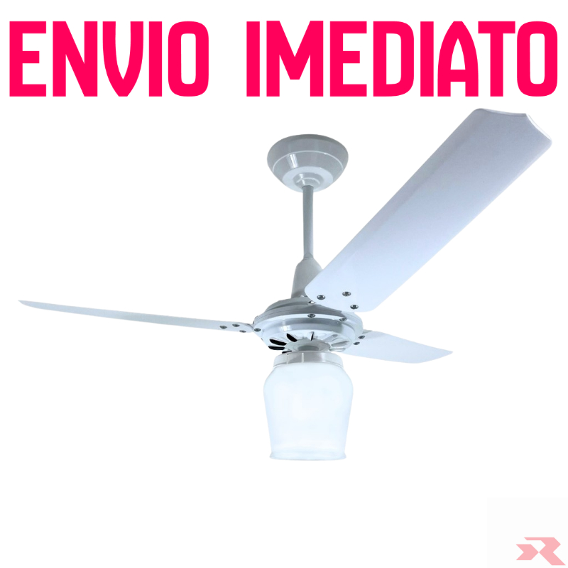 Ventilador De Teto Revox Lyon 3 Pás Cor Branco ou Preto 127v 220v 130w em Oferta na Shopee