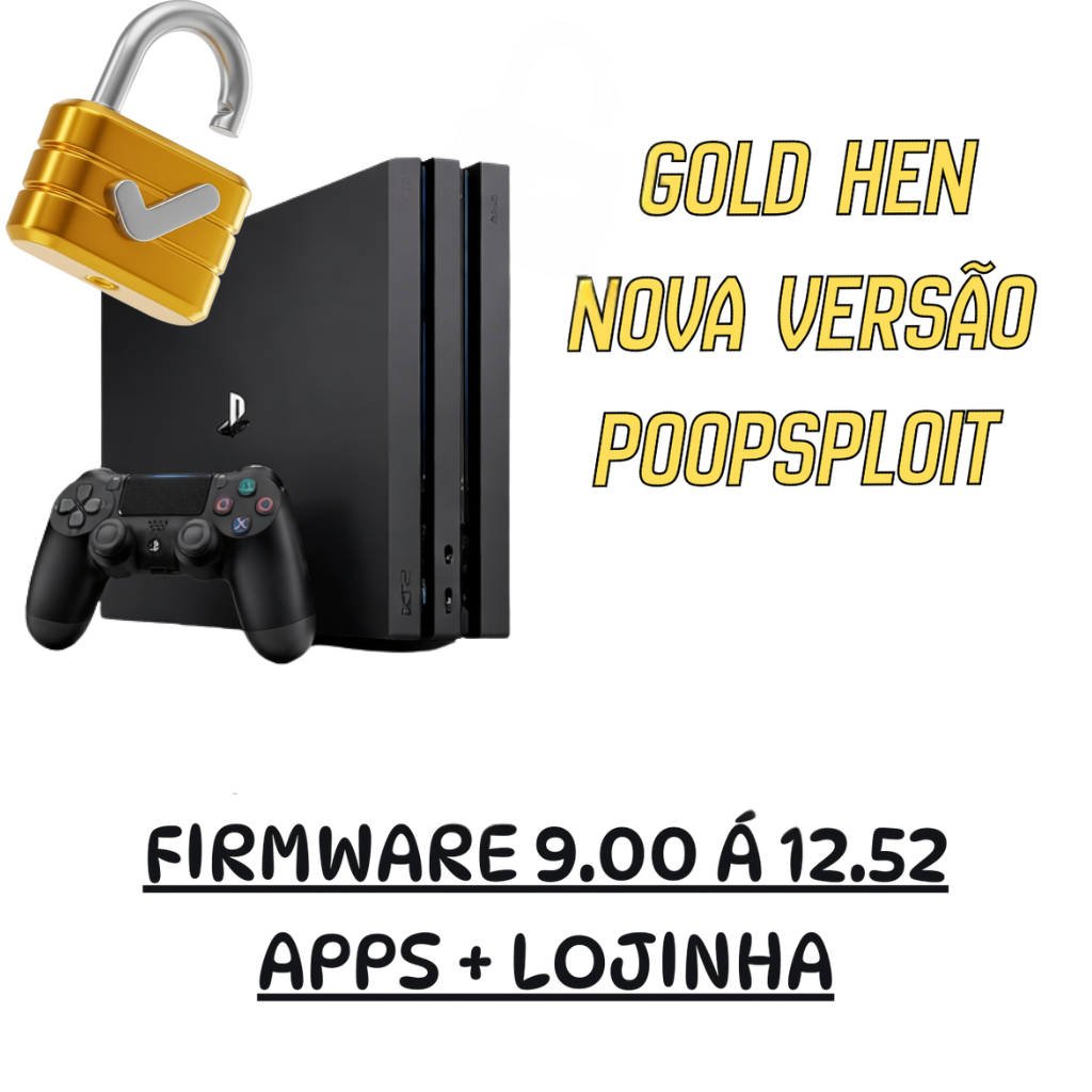 BD-j Desbloqueio Ps4 Gold Hen Apps e loja