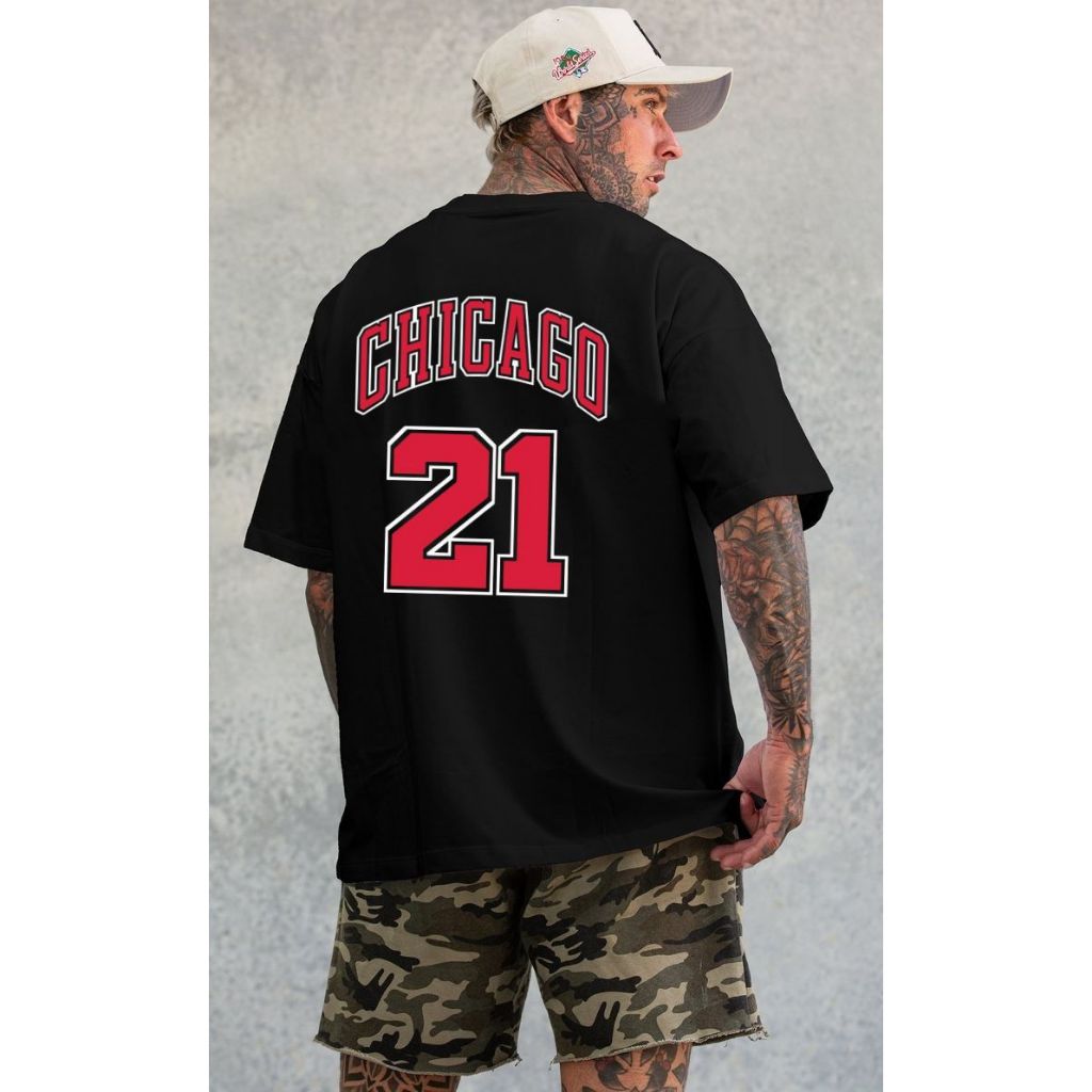 Camisetas Oversized Adulto Estampado Diversas Estampa Preto e Branco Unisex Feminino e Masculino Camiseta Larga P ao GG