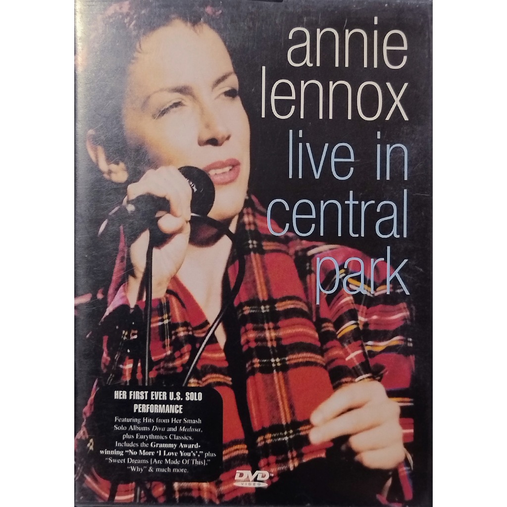 Dvd Annie Lennox Live In Central Park Otimo Estado