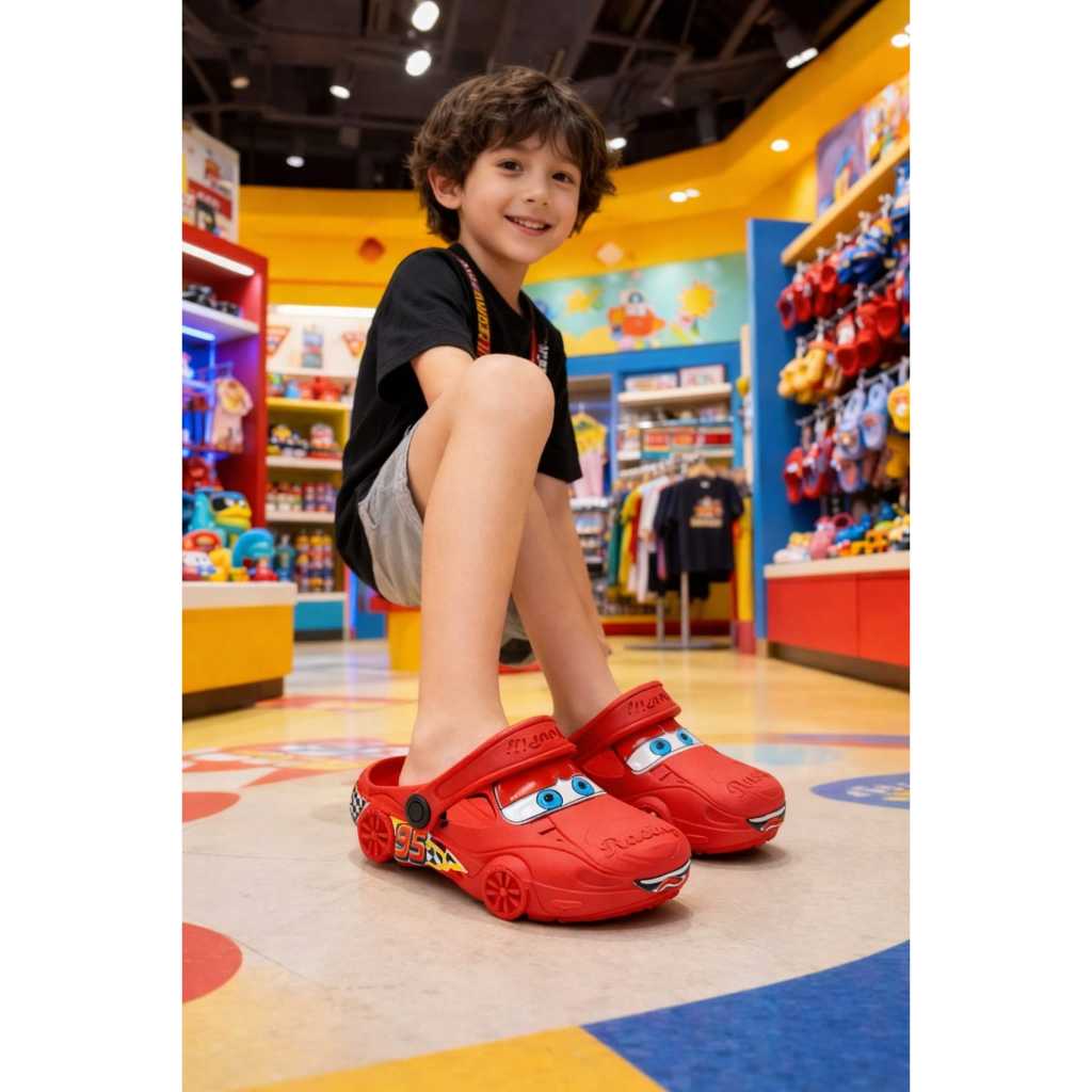 Babuche Masculino Confortável Infantil Carros Promoção Menino Criança Origina