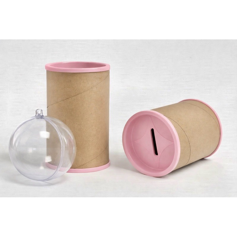 Esferas Acrílicas 6,5cm + Cofrinhos 10x6cm - 20 Esferas, 20 Cofrinhos Para personalizar aniversários em Oferta na Shopee