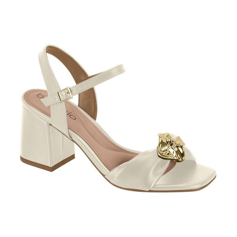 Sandália Salto Beira Rio Feminina Bloco Grosso Original