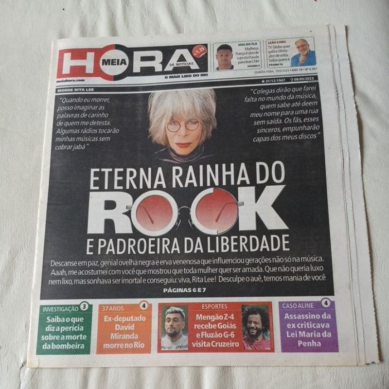 jornal meia hora Rita Lee mara maravilha Cássio gabus marco pigossi
