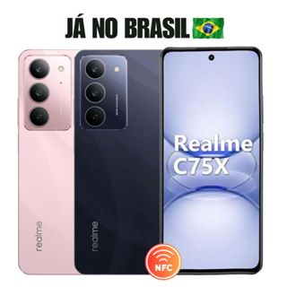Celular Realme C75X 4G Com NFC 256/8GB ou 128/6GB de Ram Dual ChipTela 6.67" Versão Global em Oferta na Shopee