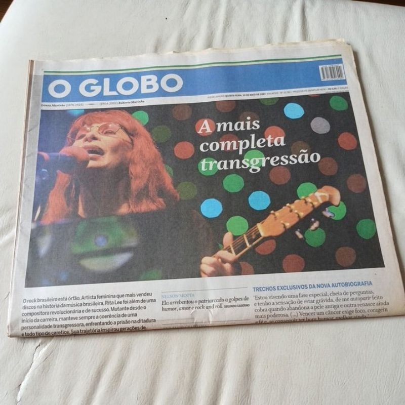 jornal o globo Rita Lee Trump condenado golpismo