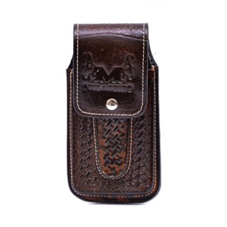 Bainha Porta Celular e Canivete Capinha Dura Canguru Conjugada Couro Legítimo Cor Café. em Oferta na Shopee