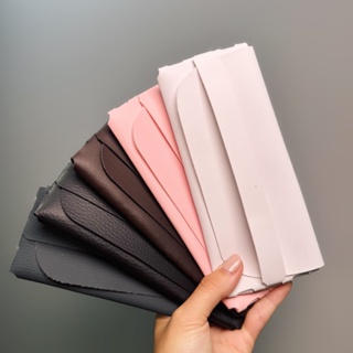 Kit C/3 Estojo para Óculos de Sol Couro Ecológico com Flanela Porta Óculos Case Carteira Luxo em Oferta na Shopee