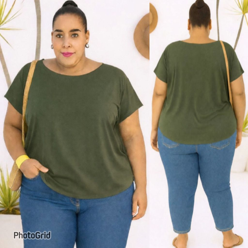 BLUSA PLUS SIZE MODINHA LUXO GRANDE VERÃO em Oferta na Shopee