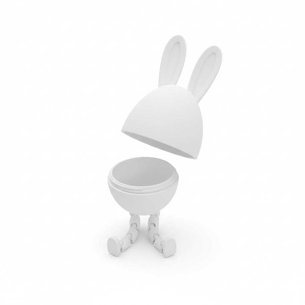 Ovo de Pascoa / Ovinho Coelho Surpresa – Porta Chocolate Decorativo para Páscoa
