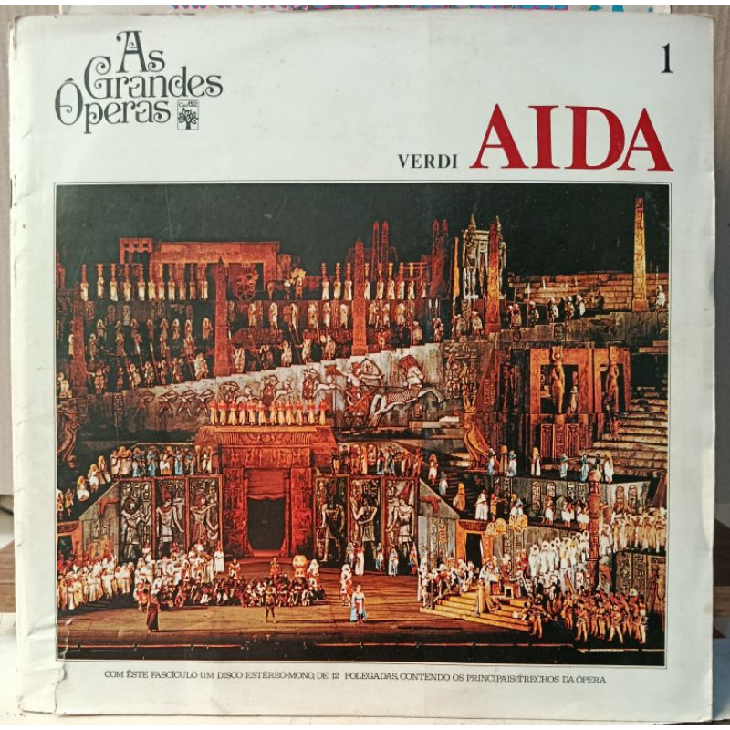 LP AS GRANDES OPERAS - Verdi, Savini, Coro E Orchestra Dell'Opera Stabile Del Viotti – Aida - 1 -  (303)