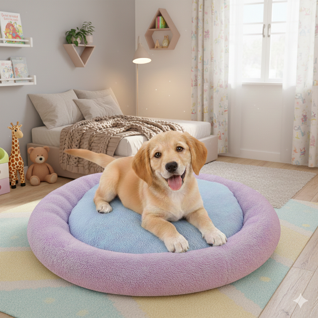 Cama Pet Redonda Fofinha Conforto Caminha Super Macia Cachorro Gato