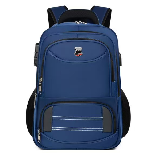 Mochila Grande Impermeável Faculdade Executivo Reforçada Notebook Cadeado com Bolso Anti-furto 1820-4