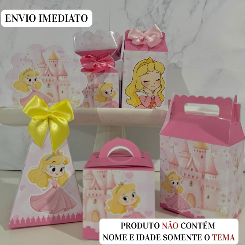 Kit Personalizados Aurora Princesas \ Festa \ Lembrancinha\ Aniversário \ Pegue e Monte \ Mimo Pronta Entrega