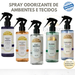 SPRAY COALA ODORIZANTE DE AMBIENTES E TECIDOS - Sofá, cortina, Lençóis, Roupas - 260 ml - 12 AROMAS PARA ESCOLHER em Oferta na Shopee