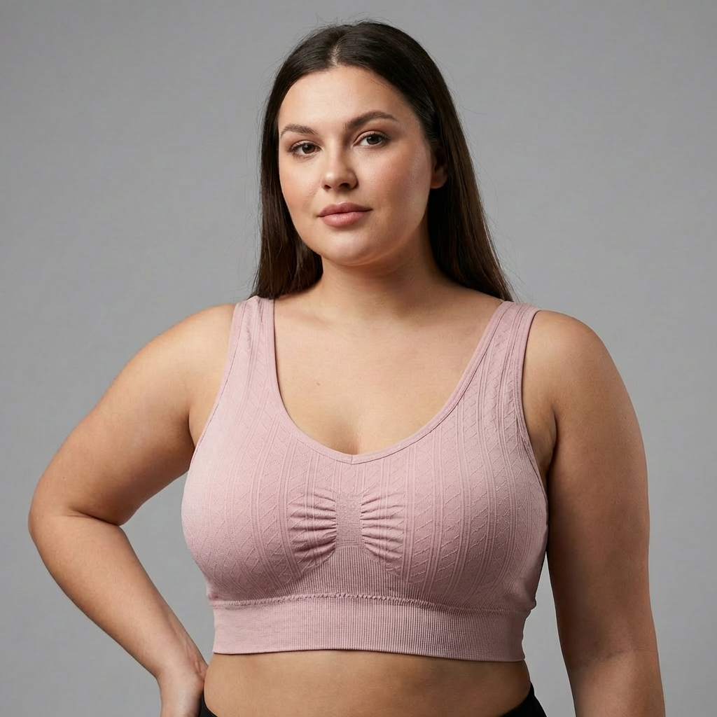 KIT 3 PLUS Top Feminino Esportivo Confortável Ajuste Seguro Uso Diário