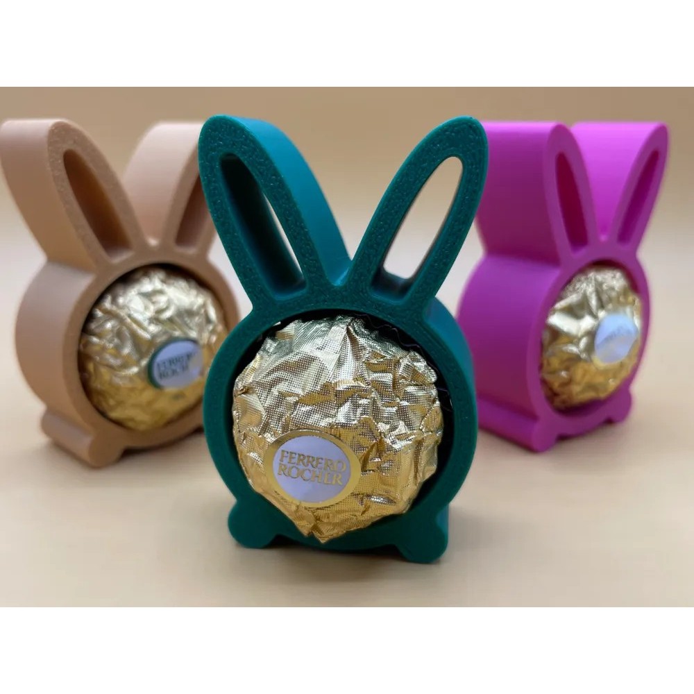 🐰 Kit 5 Formas Coelho para Chocolate Ferrero Rocher – Impressão 3D 🐰