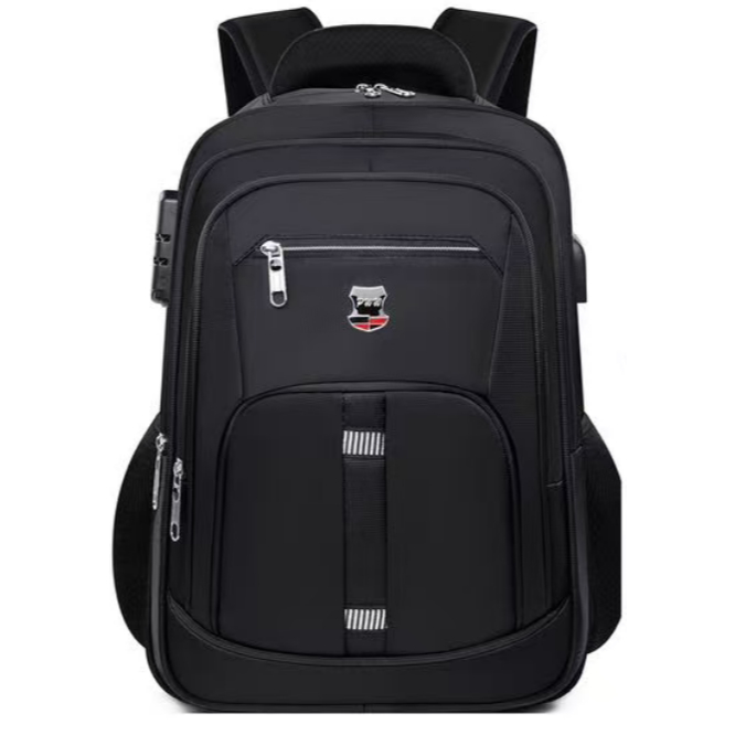 Mochila Grande Impermeável Faculdade Executivo Reforçada Notebook Cadeado com Bolso Anti-furto 1819-4