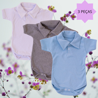 KIT 3 PEÇAS BODY GOLA POLO SUEDINE 100% ALGODÃO em Oferta na Shopee