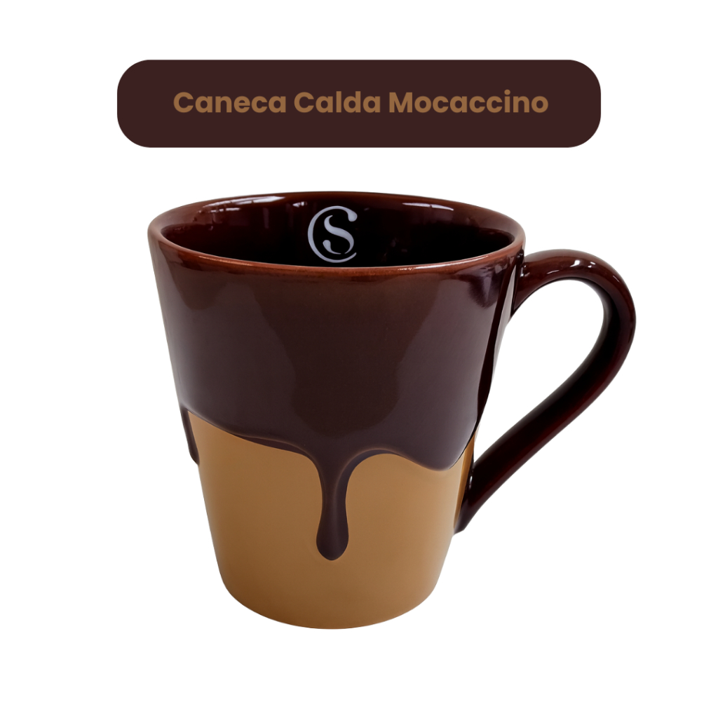 Canecas Alto Relevo com Caldas 300ml Cacau Show