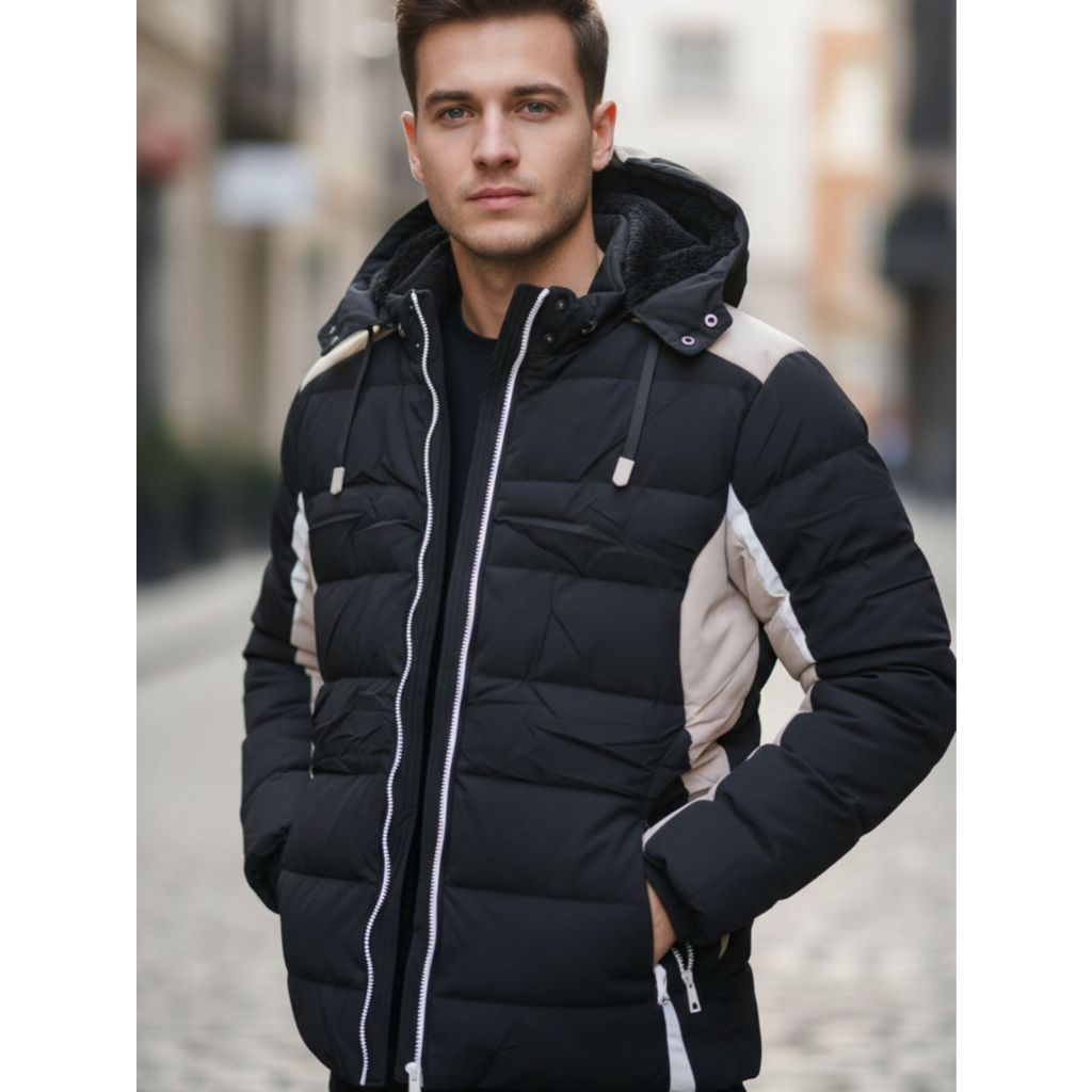 Bobojaco Masculino com Forro Térmico e Touca Removível - Ideal para o Inverno
