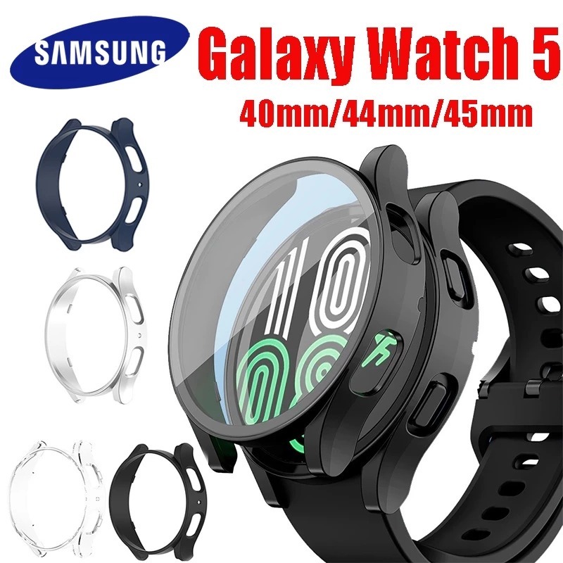 Capa Para Samsung Galaxy Watch 5 - 40mm/44mm SmartWatch Protetor de Tela De Vidro Temperado..
