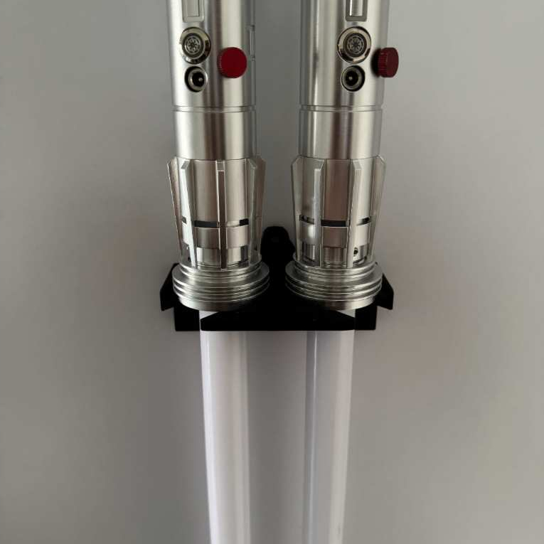 Suporte duplo vertical parede Lightsaber / Sabre de Luz Star Wars