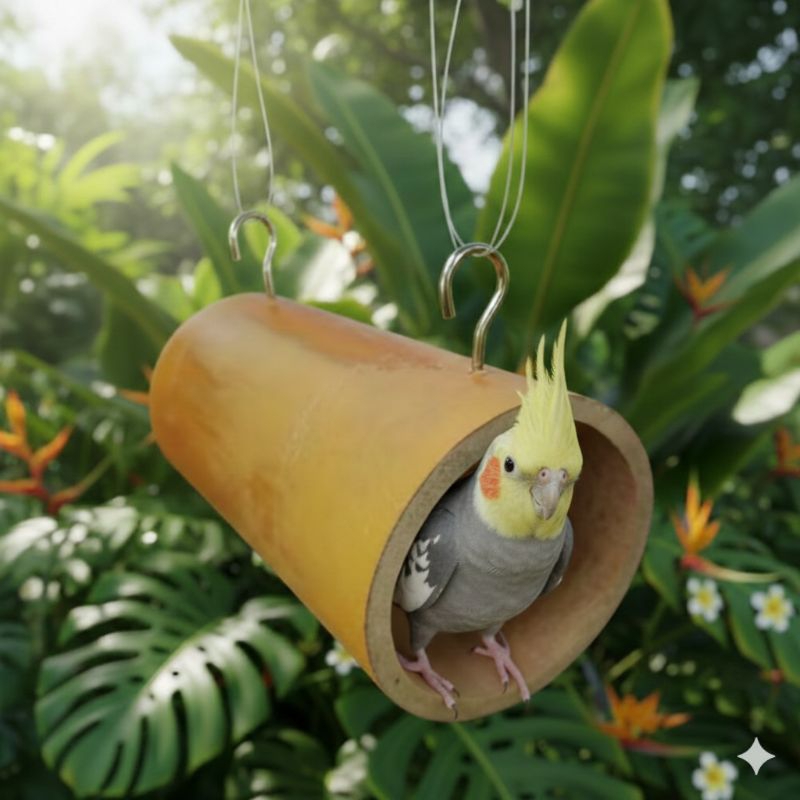 Toca de Bambu para Pássaros, envio imediato em Oferta na Shopee