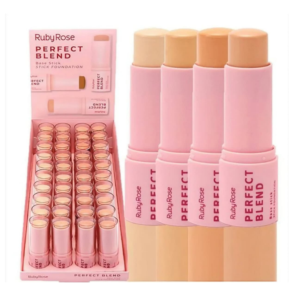 Base Stick Perfect Blend  Bastão FS10 FS20 FD30 e FS40- Ruby Rose 6,68g