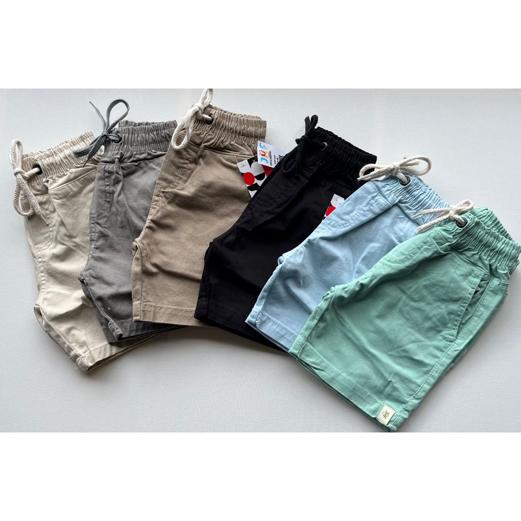Short Sarja Brim Bebê Infantil Juvenil Bermuda c/ Elástico e Cordão 1 ao 16 em Oferta na Shopee