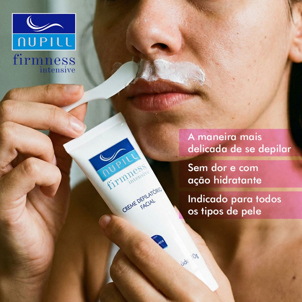 Creme depilatório Nupill facial em Oferta na Shopee
