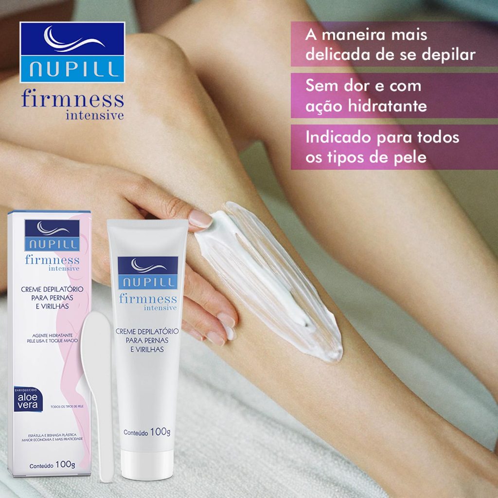 Creme depilatório Nupill pernas e virilhas em Oferta na Shopee