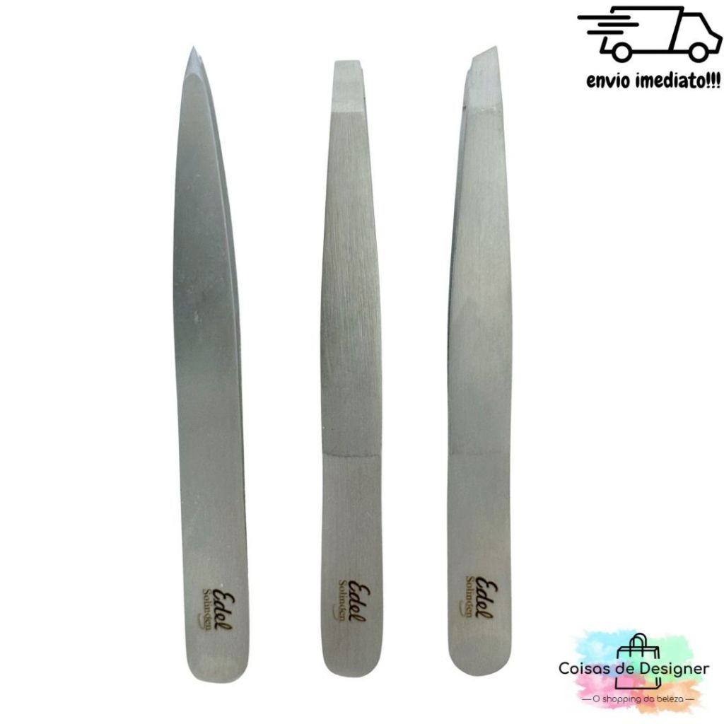 Pinça Edel Profissional Solingen Inox Aço Cirúrgico 9cm