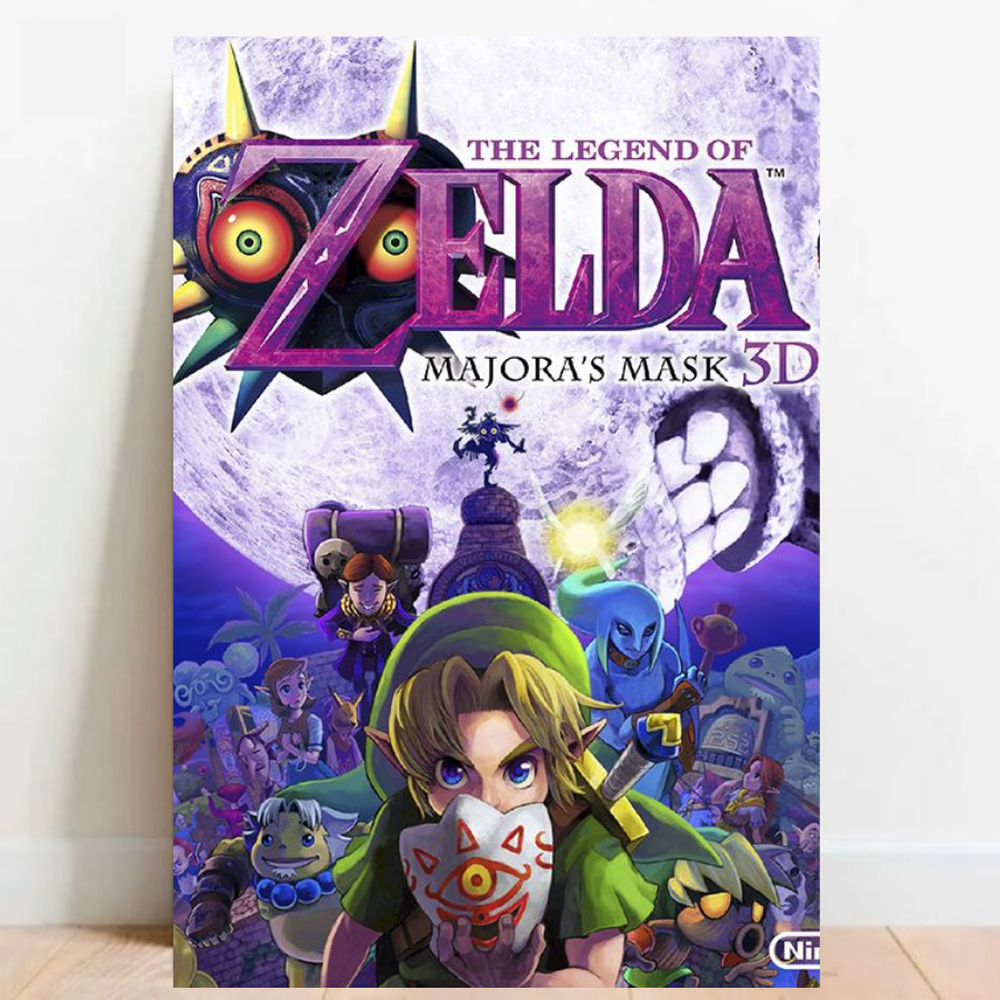 Quadro Placa decorativa Geek Gamer The Legend of Zelda nintendo video games Arte Poster A2 015