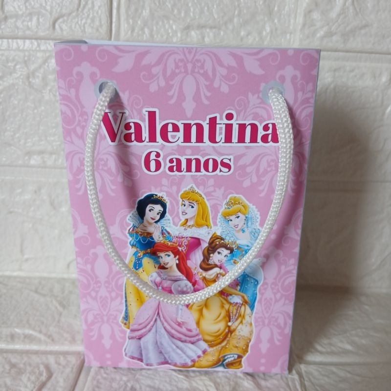 Sacolinha P Princesas Personalizados/Lembrancinhas de Festa/Aniversário